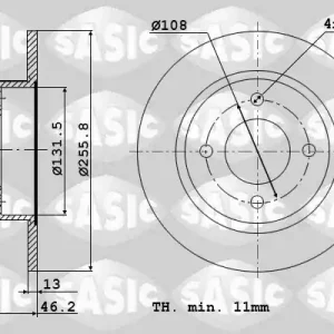 Handgemaakt Remschijven Sasic 9004211J
