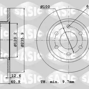 Fabrieksprijs Remschijven Sasic 9004347J