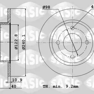 Lage Prijs Remschijven Sasic 9004388J