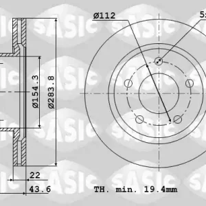 Remschijven Sasic 9004405J Premium