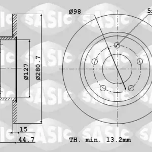 Remschijven Sasic 9004503J Luxe