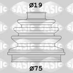 Hoge Kwaliteit Aandrijfashoes Sasic 9004685