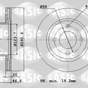 Remschijven Sasic 9004822J Premium