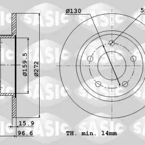 Exclusief Remschijven Sasic 9004842J