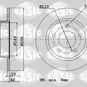Remschijven Sasic 9004863J Seizoensaanbieding