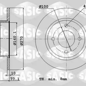 Remschijven Sasic 9004867J Dagaanbieding