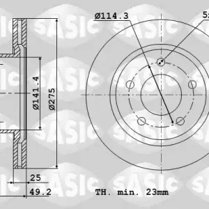 Beperkt Aanbod Remschijven Sasic 9004893J