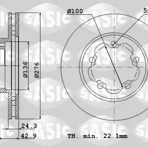 Direct Verzonden Remschijven Sasic 9004909J