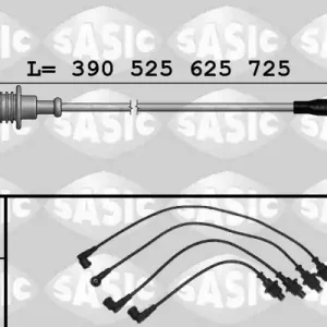 Bougiekabelset Sasic 9280001 Plaats Bestelling