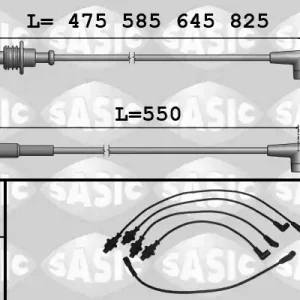 Bougiekabelset Sasic 9280005 Exclusieve Aanbieding