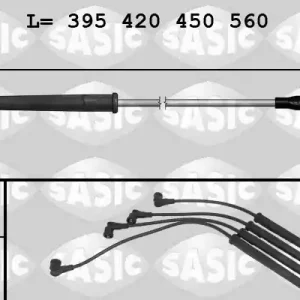 Tijdelijk Beschikbaar Bougiekabelset Sasic 9284011