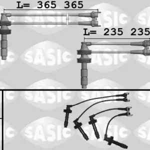 Bougiekabelset Sasic 9284015 Express Levering