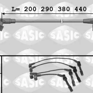 Uitverkoop Bougiekabelset Sasic 9286002