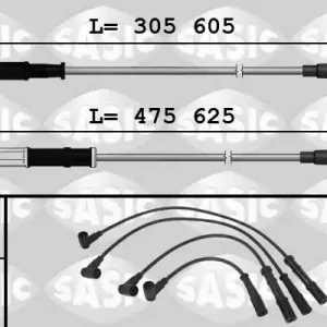 Flitsaanbieding Bougiekabelset Sasic 9286014