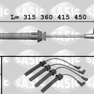 Seizoensaanbieding Bougiekabelset Sasic 9286029