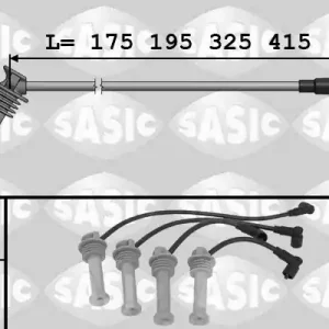 Bougiekabelset Sasic 9286031 Trendy