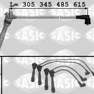 Bougiekabelset Sasic 9286047 Origineel