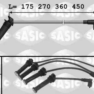 Bougiekabelset Sasic 9286049 Topkwaliteit