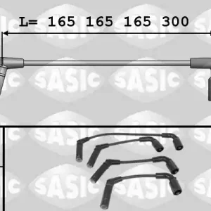 Gecertificeerd Bougiekabelset Sasic 9286055