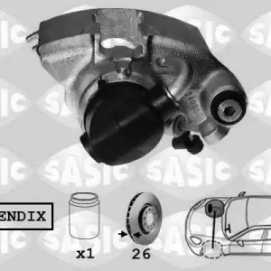 Seizoensaanbieding Remzadel\\/remklauw Sasic SCA0059