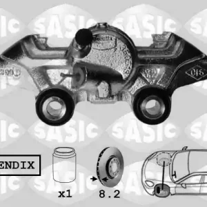 Betrouwbaar Remzadel\\/remklauw Sasic SCA4034