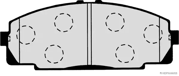 Remblokset Herth+Buss Jakoparts J3602083 Nieuw Model