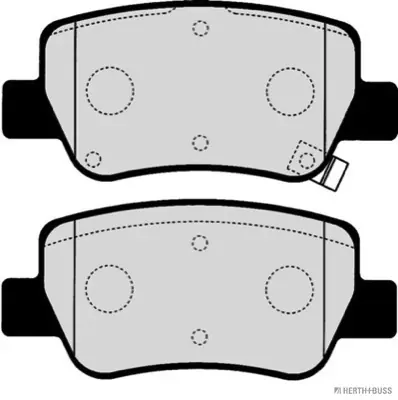 Betaalbaar Remblokset Herth+Buss Jakoparts J3612040