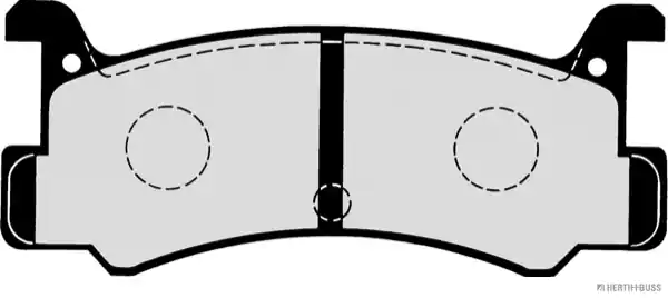 Remblokset Herth+Buss Jakoparts J3613003 Nieuw