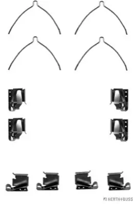 Ambachtelijk Rem montageset Herth+Buss Jakoparts J3662023