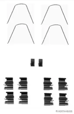 Actieprijs Rem montageset Herth+Buss Jakoparts J3668006